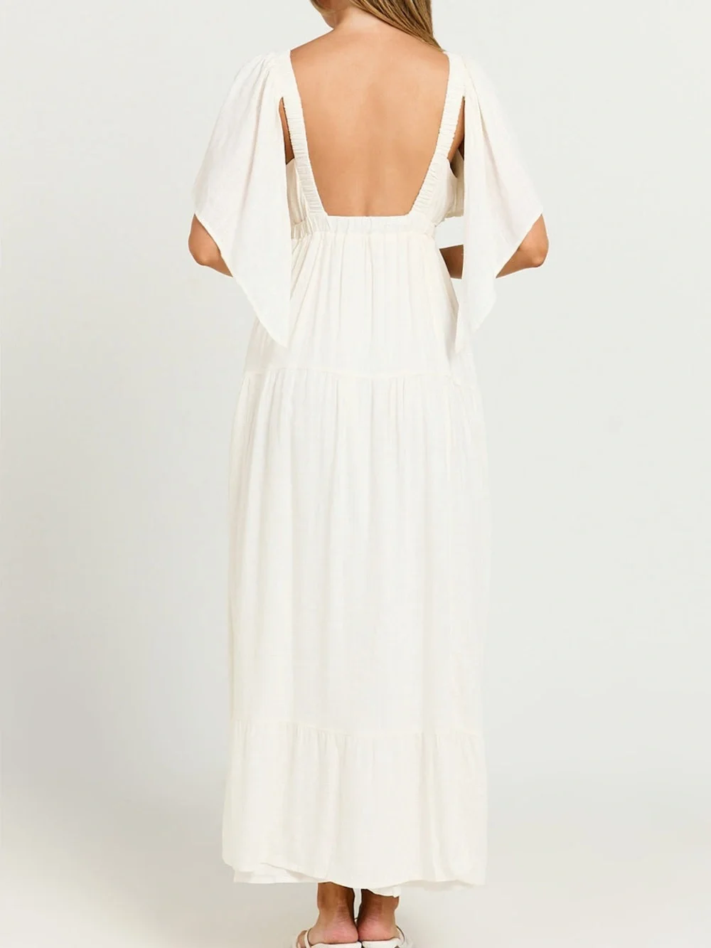 NWT REVOLVE Australia SHOWPO Lyrad empire waist textured maxi dress US 2 - Picture 2 of 12